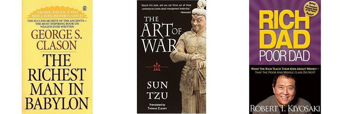The Richest Man In Babylon + The Art Of War + Rich Dad Poor Dad