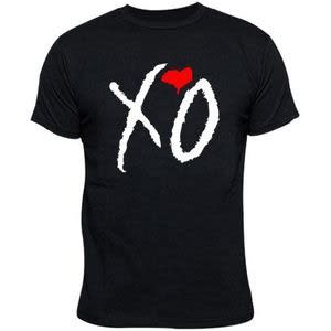Xo Love Print Tshirt -black