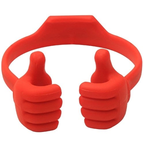 Thumbs Up Ok Stand For Mobile Phones & Tablets - Red