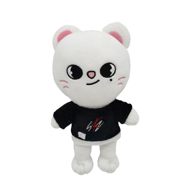 20cm 1 PCS  Skzoo Plush Toys Keychain Stray Kids Cartoon Stuffed Animal Plushies Doll Bbokari Leebit Wolf Chan Puppym Fans Gifts(No.#1)