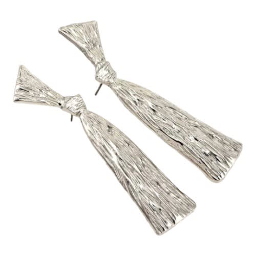 Irregular Dangle Earring - Silver