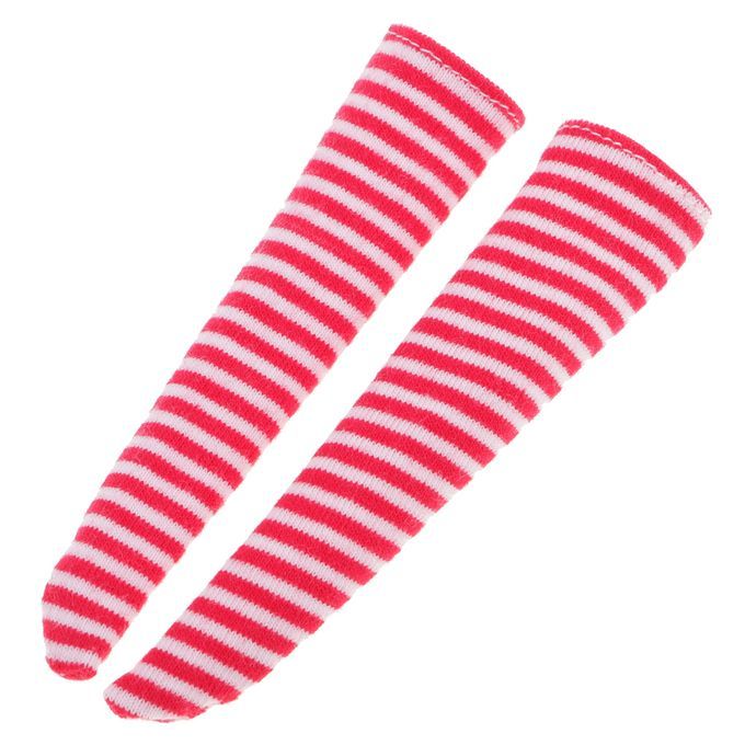16 Socks Stockings For BJD Blythe Dolls Clothes Red Stripes