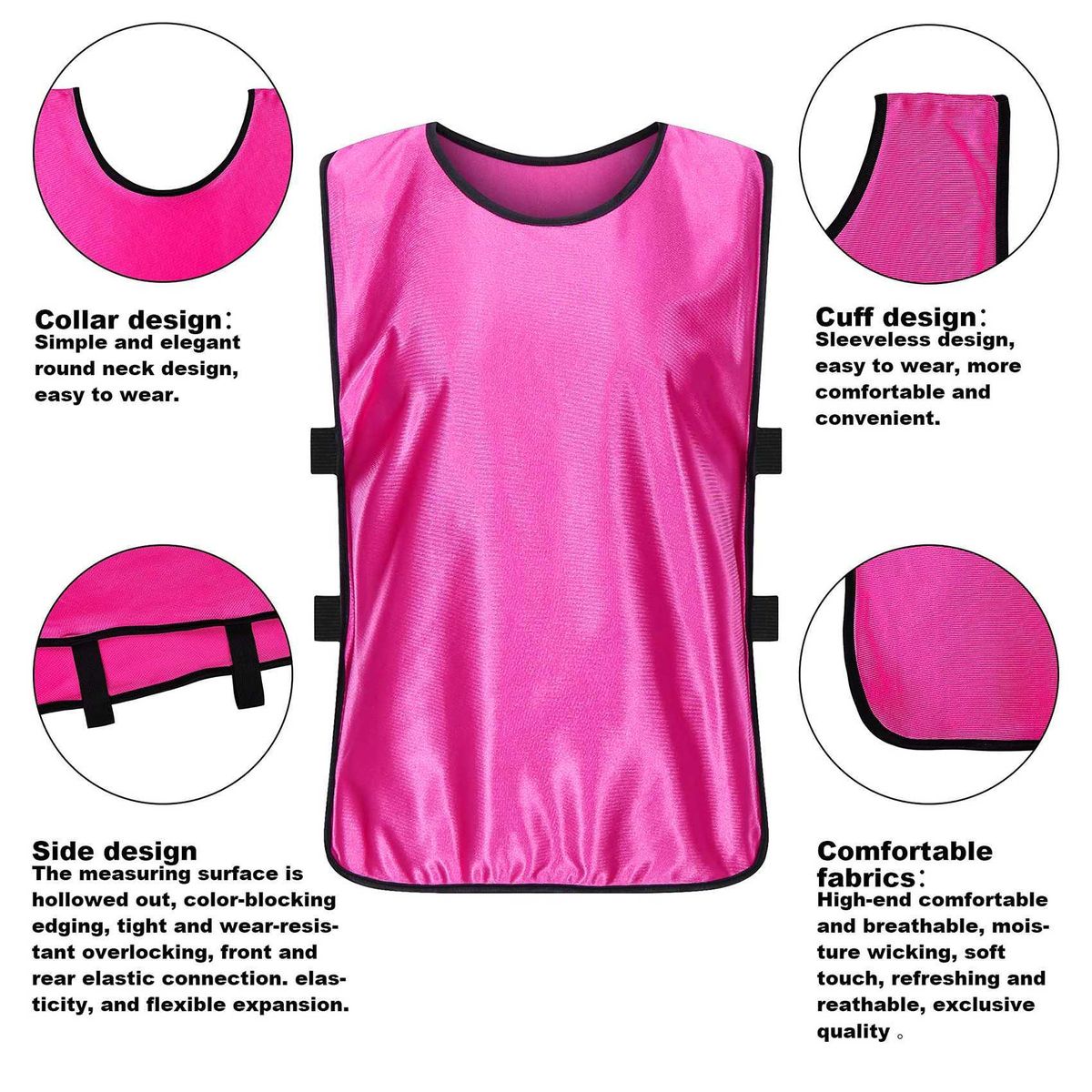 6 Pack Pennies Scrimmage Vests Adult Football Jersey for