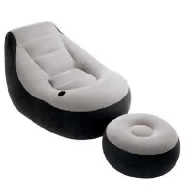 Ultra Lounge Inflatable Chair With Foot Rest