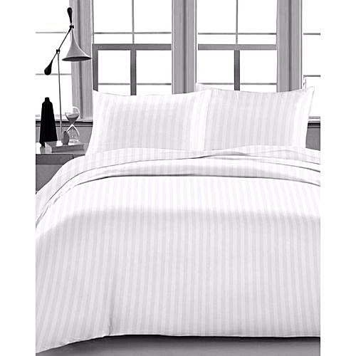 Super King Bed Size 100% Cotton Complete Bed Size - Duvet Plus Bedsheet And 4 Pillow Cases