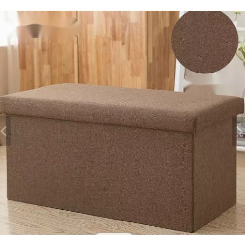 Ottoman Rectangle Storage Organizer -78cm - Brown