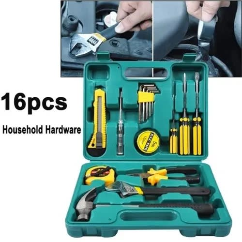 16pcs Repairing Tool Set DIY Multipurpose Tool Box