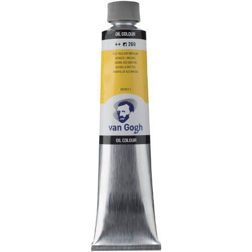 Van Gogh Oil Color Paint, 200ml, Azo Yellow Medium 269
