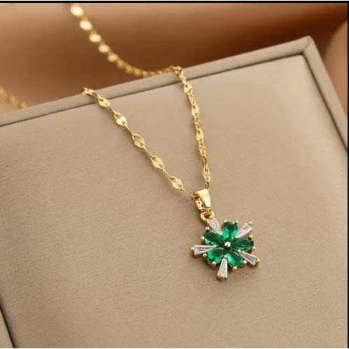 Female Gold Colour Necklace