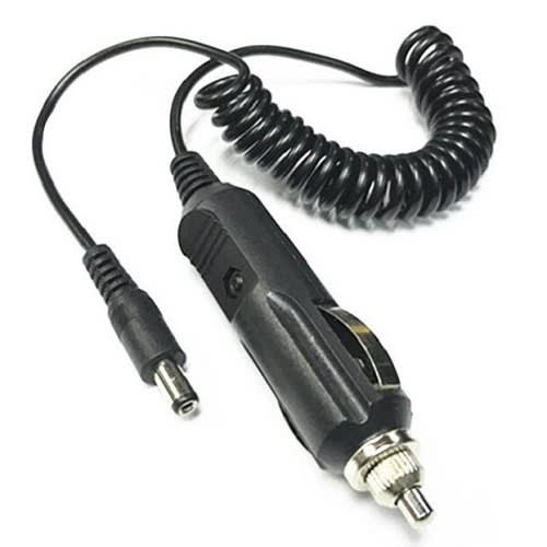 Car Cigarette Lighter Socket Charger With Spiral Cable To DC 5521 Male Jack Plug