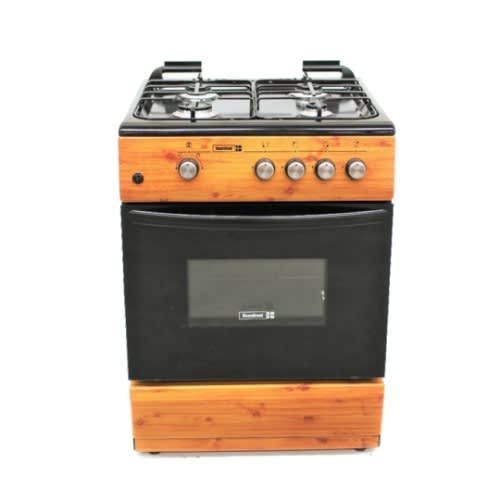 60cm X60cm 4 Burner Gas Cooker - Sfck6402 Ng Wooden Design