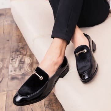 Mens Italian Dress Shoes Office Shoes Black