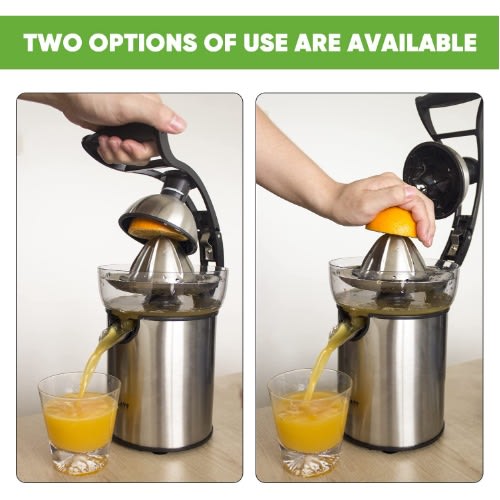 2 In 1 Electric And Manual Juicer With Detachable Parts - 130W
