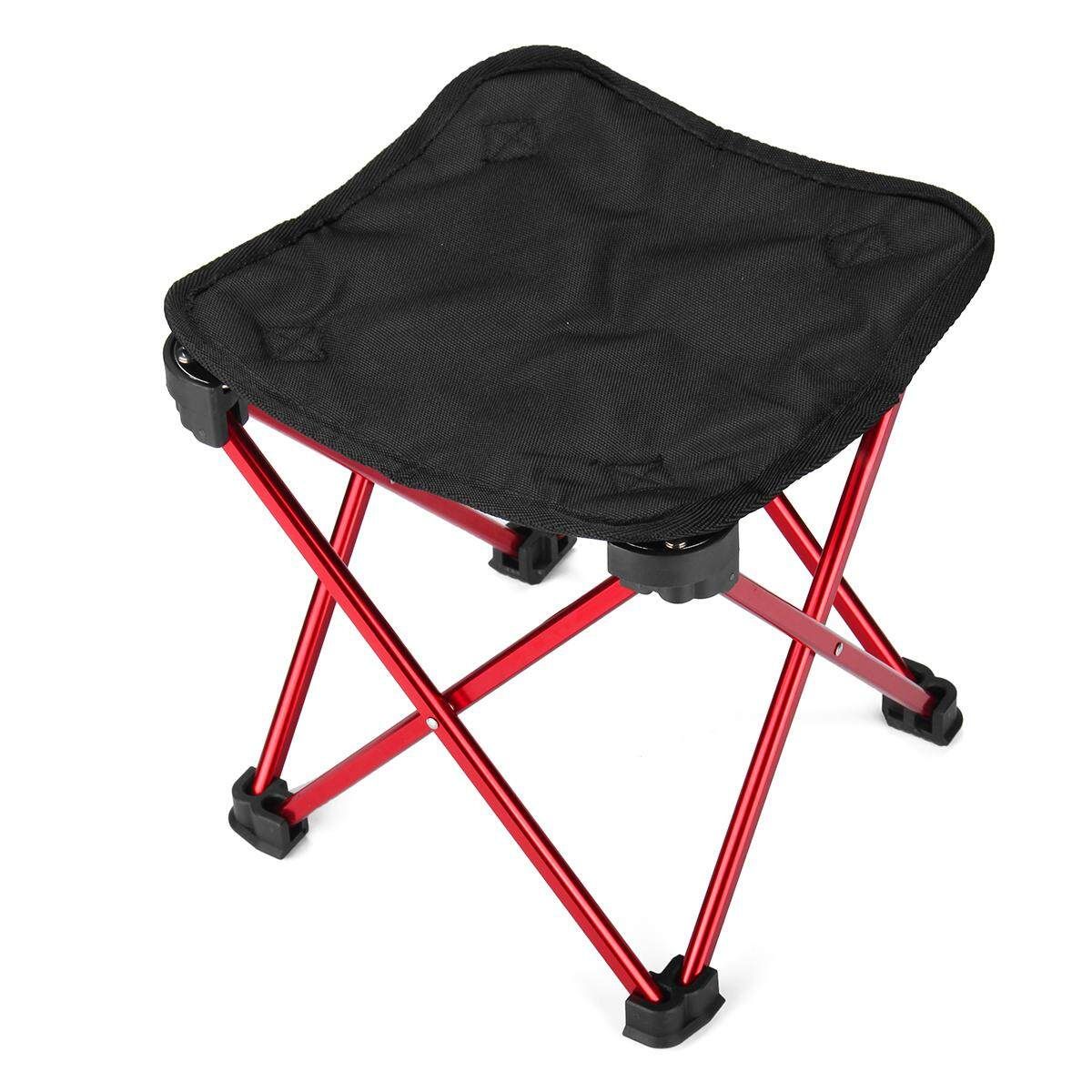 Lightweight Folding Camping Chair Portable Outdoor Hiking Seat Medium Size Red Medium