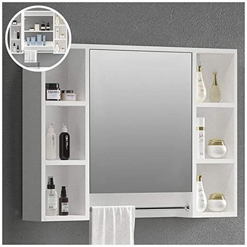 Wall Mounted Dressing Mirror With Double Storage