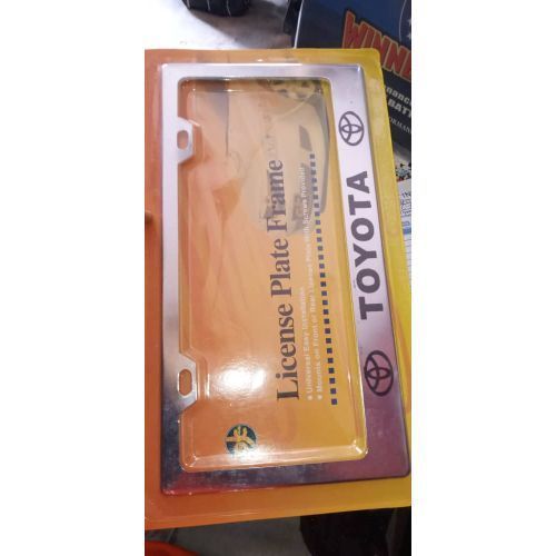Silver Color Toyota Plate Number Cover/frame - 1 Set
