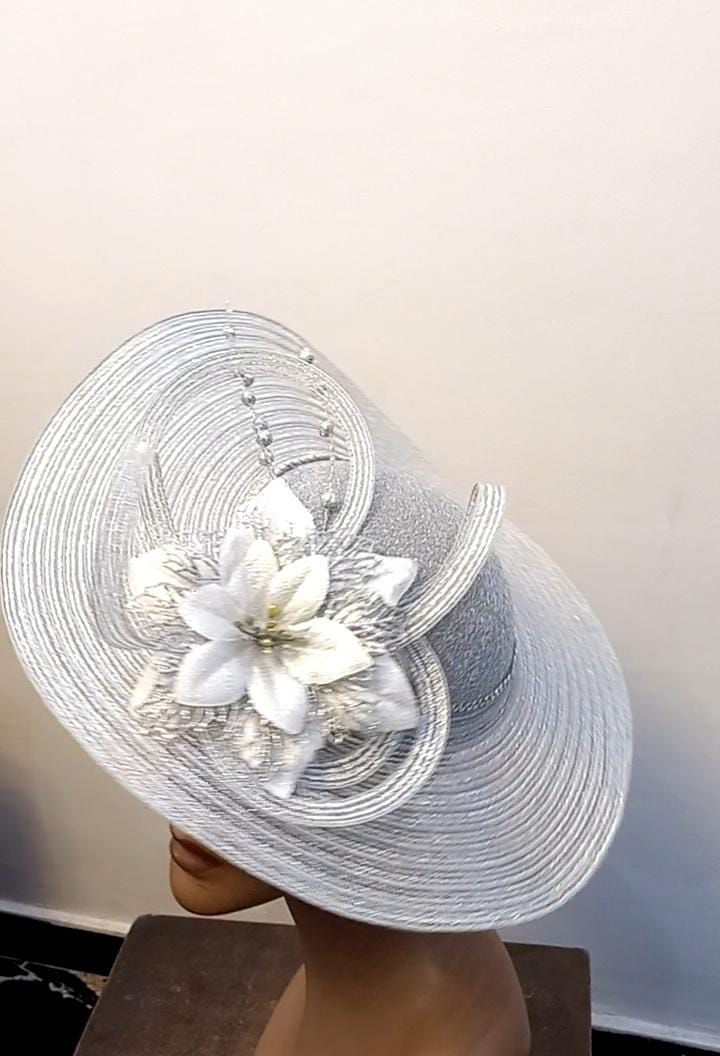 Silver Fascinator