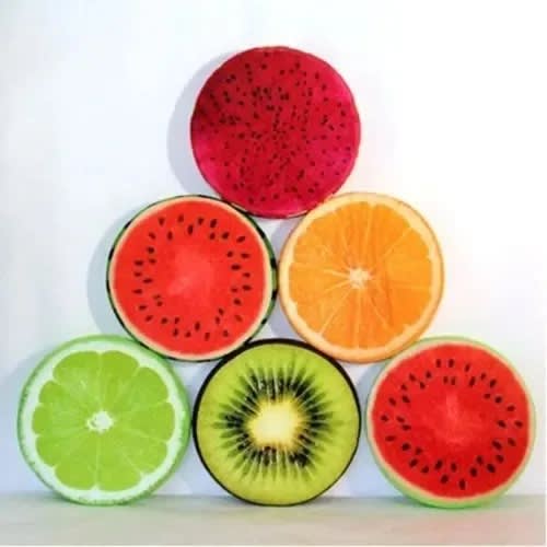 3d Fruit Design Pillow- 6 Pcs