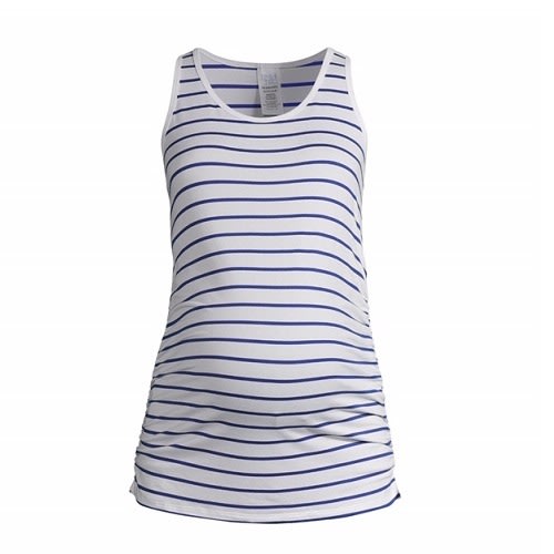Time & Tru Women's Maternity Tank Top - Stripes
