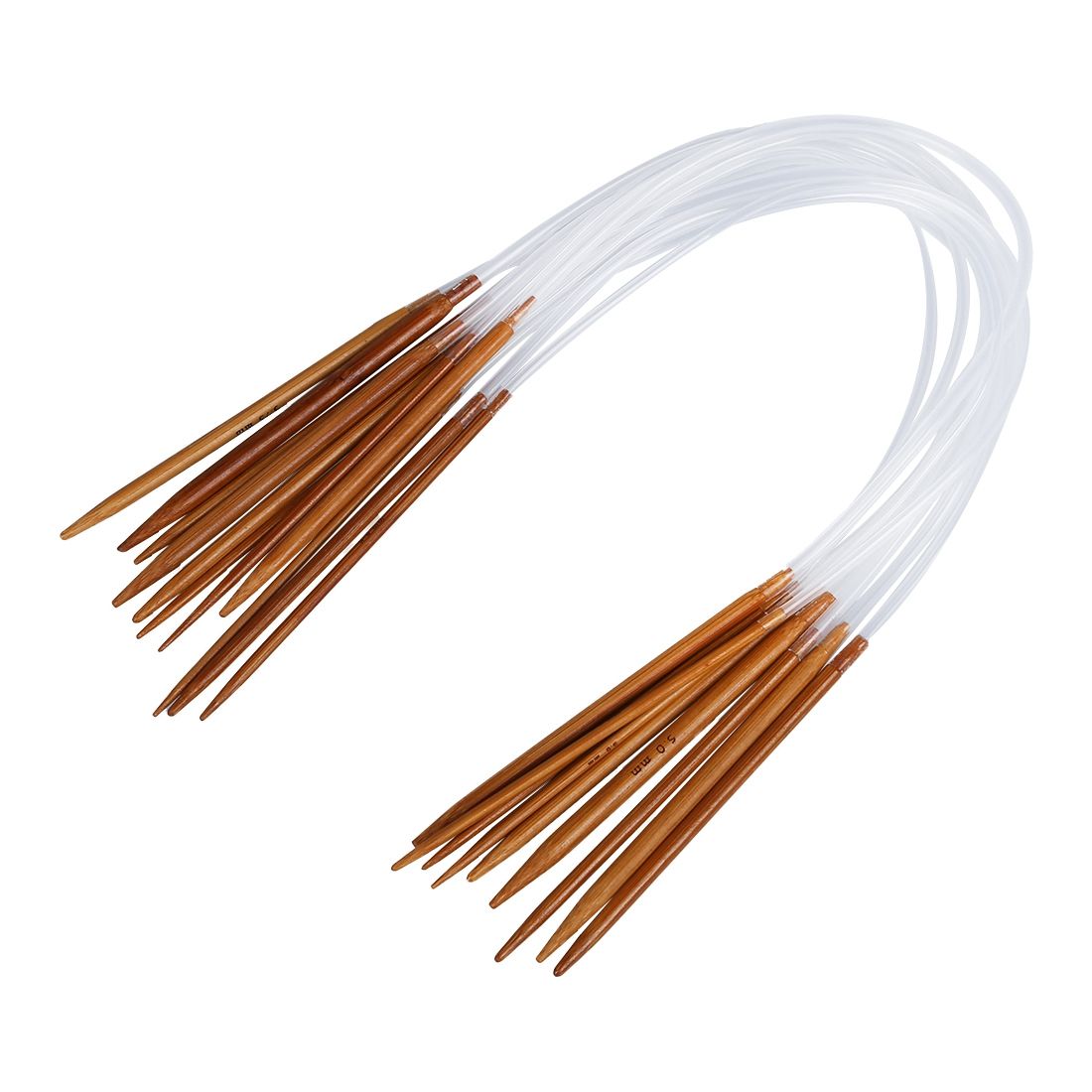 11 Sizes 2.0mm-5.0mm 40 Cm Bamboo Circular