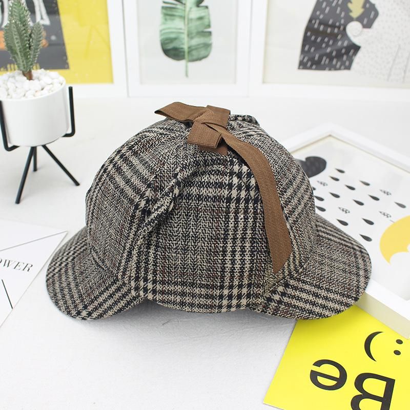 Unisex Hat Fantastic Detective London Baker Street Surrounding The Same Deerstalker Hat Roll Blessing Detective Hat