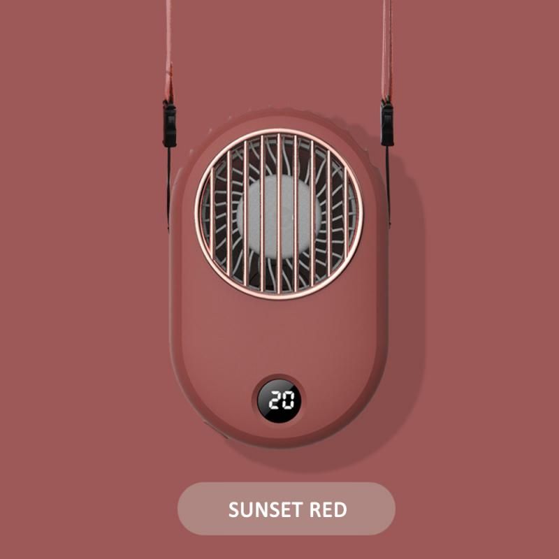 Hanging 2500mAh USB Neck Sport Retro Fan Fan / Fan Lazy Fan Portable Small Design Handheld 1800mAh Charging Small Fan