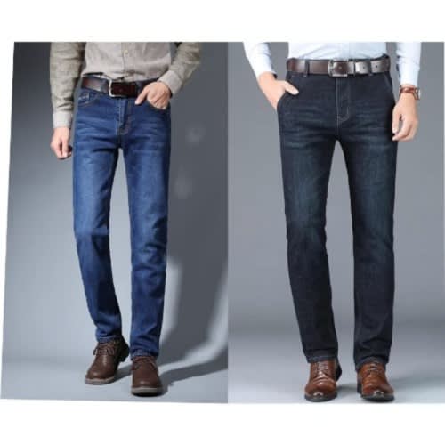 Men's Jean Trousers - Black And Blue