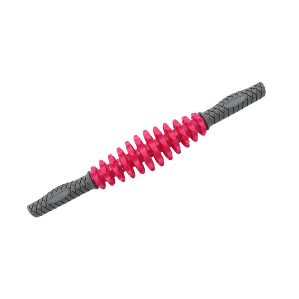 Yoga Stick 12 Wheels Gym Exercise Massage Roller Red