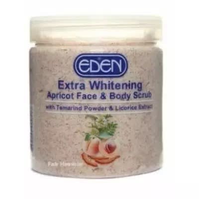 Eden Extra Whitening Apricot Face & Body Scrub 400g