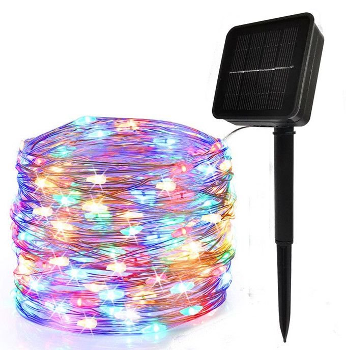 12 M Solar Lamp Outdoor Waterproof Fairy Lamp-Multicolour