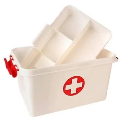 Plastic First Aid Kit Box - Empty Box