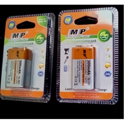Mp 9V Rechargeable Battery - Pack Of 2