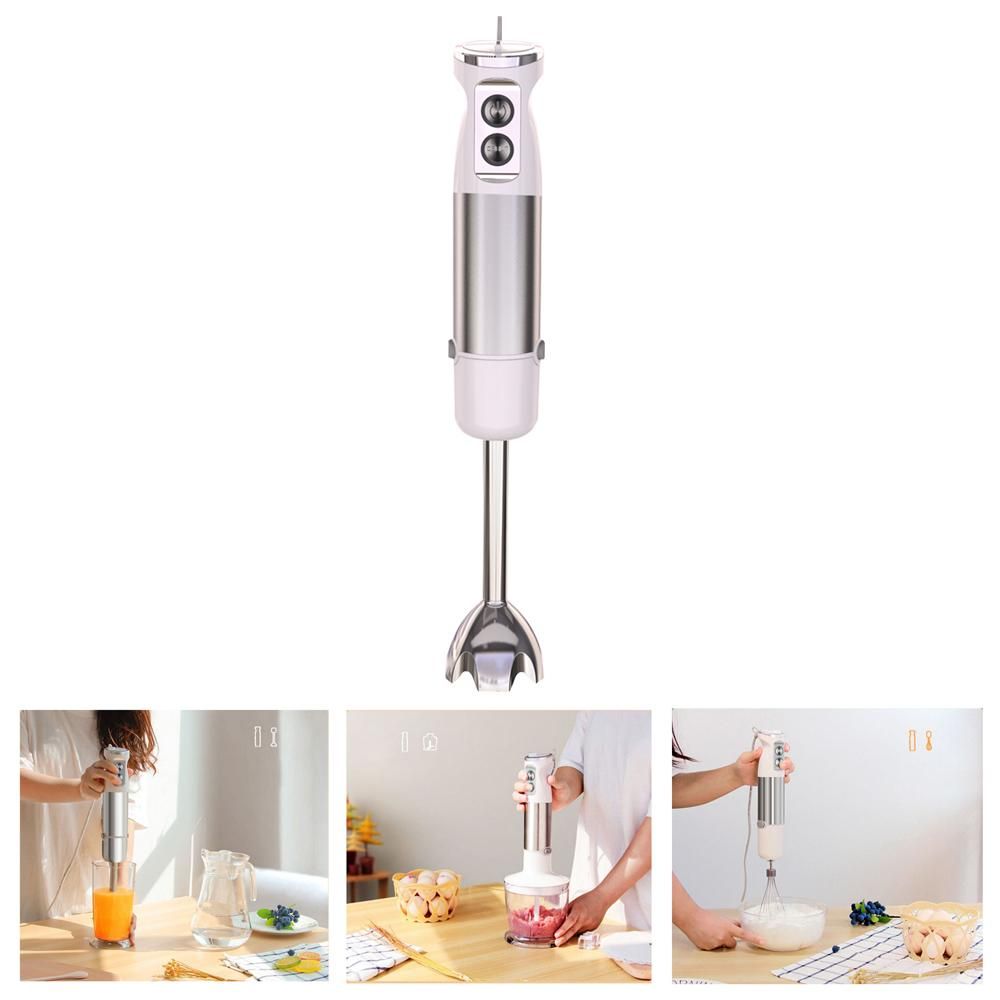 Multifunctional hand-held cooking stick baby food supplement machine household small electric mixer meat grinder cooking machine 5 in 1 (US Plug)