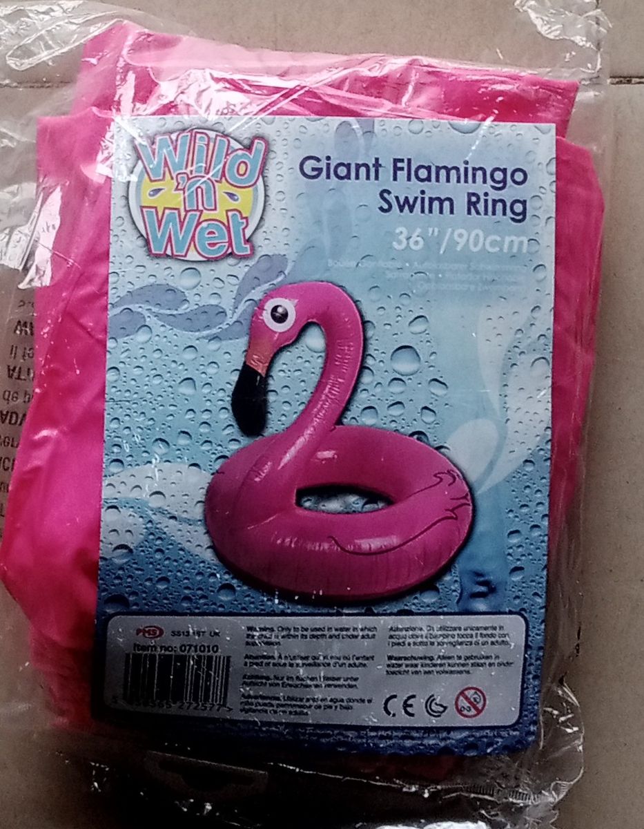 Adult Giant Flamingo Swim Ring Floater
