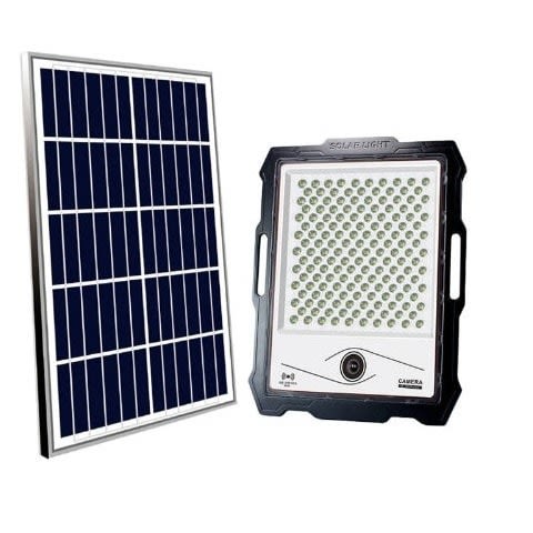 Outdoor Solar Flood Light With Cctv Camera - 100w