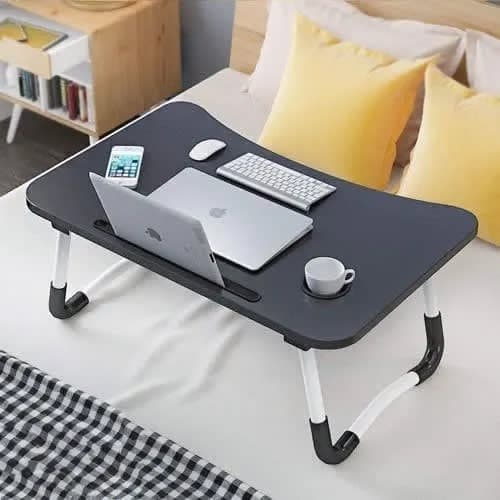 Foldable Laptop Table - Black