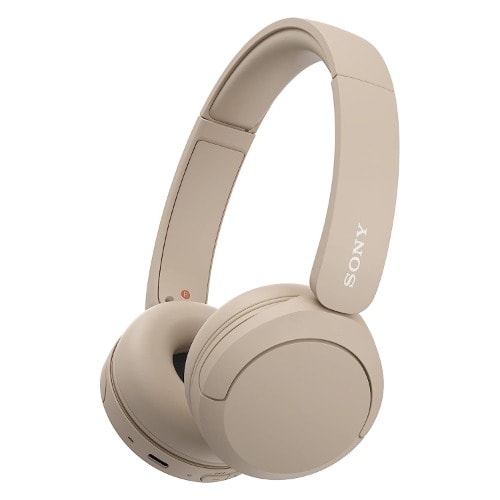 Wh-ch520 Wireless Headphones With Microphone - Beige
