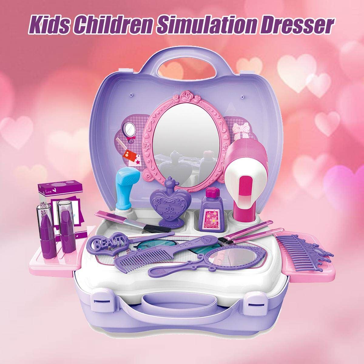 Kids Children Simulation Dresser Make UP Pretend Play Educational Toy Gift
