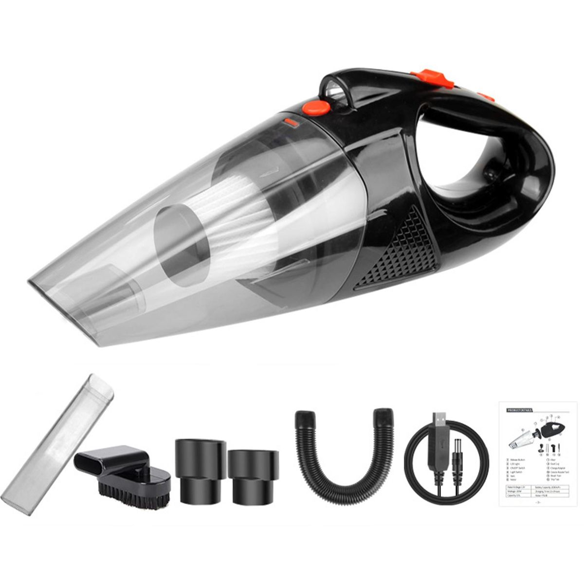 Car Vacuum Cleaner Rechargeable Car Vacuum Dust Buster