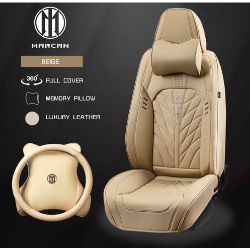 Leather Seat Cover - Full Set For 5 Seat