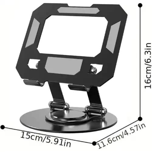 Rotating Carbon Steel Tablet Holder 360&deg;
