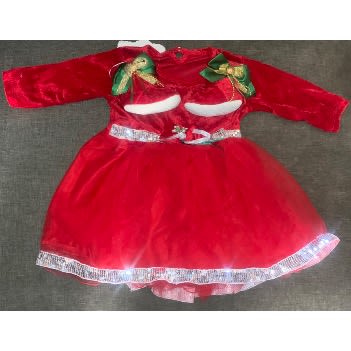 Girls Turkey Gown + Matching Shoes - Red