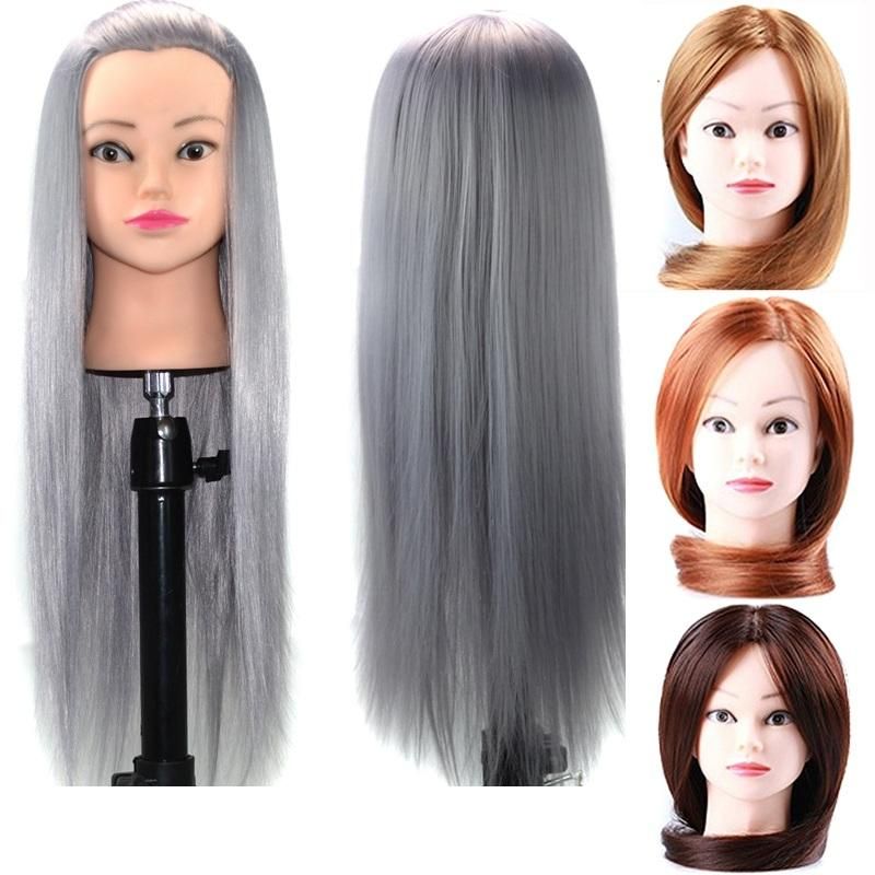 Hair Training Mannequin Head High Temperature Fiber Salon