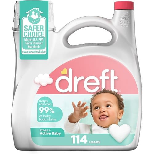 Stage 2 - Active Baby Liquid Laundry Detergent 114 Loads 165 Fl Oz