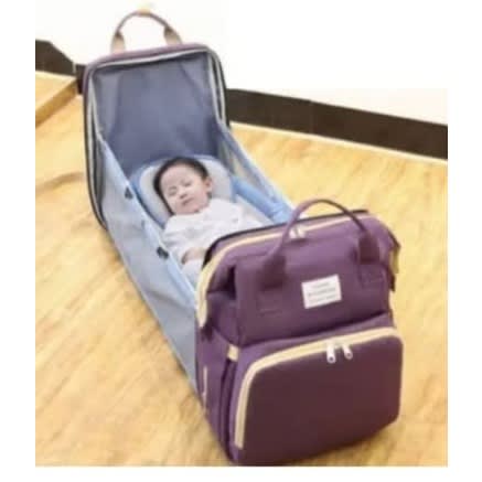 Multipurpose Diaper Bag With Bed