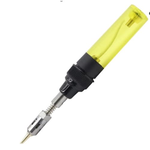Gas Cordless Soldering Iron Kit Torch Heat Solder Welding Pen - Yellow