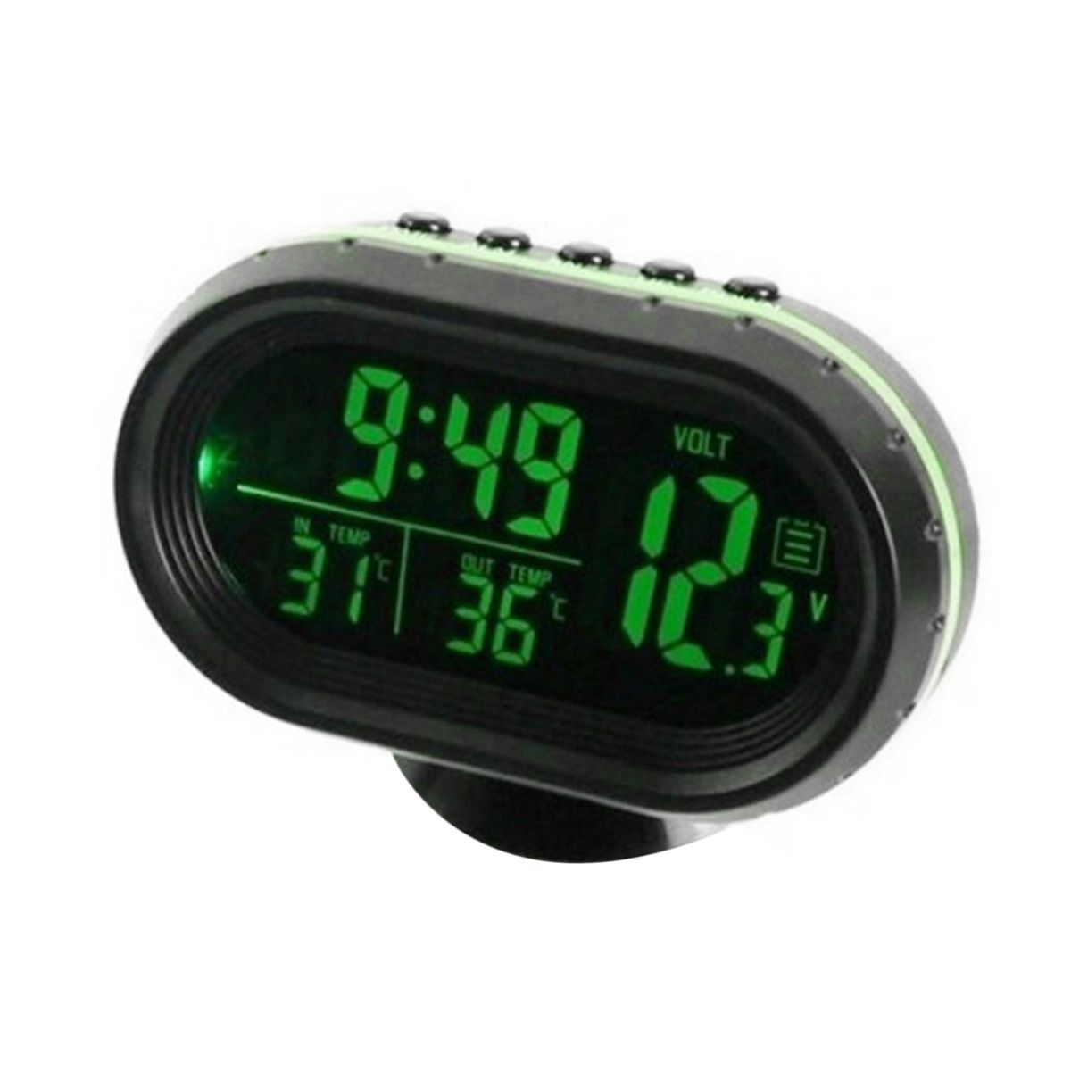 Car Thermometer Digital Clock  12V Automobile Clock LED