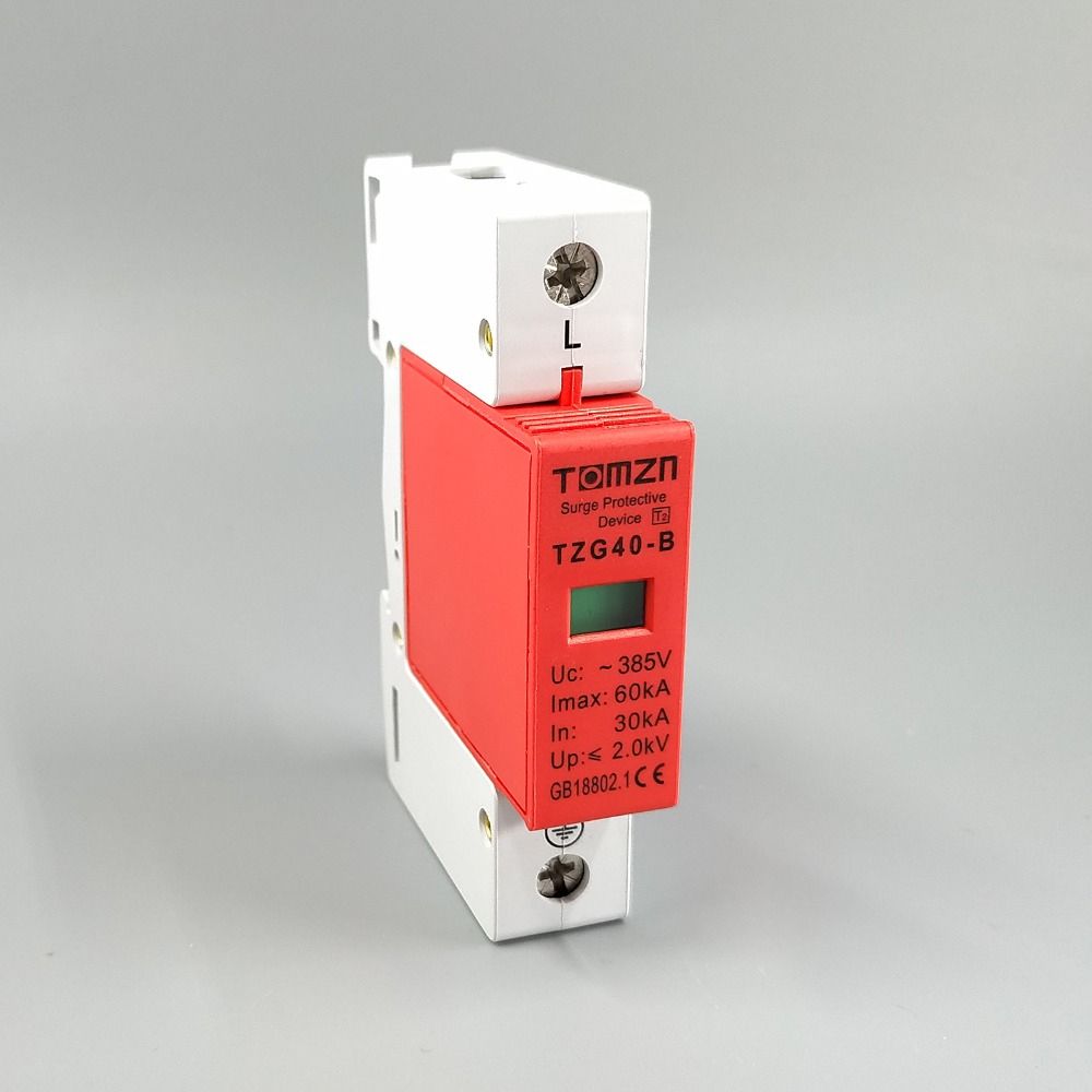 AC SPD 1P 30KA~60KA D ~385V House Surge Protector