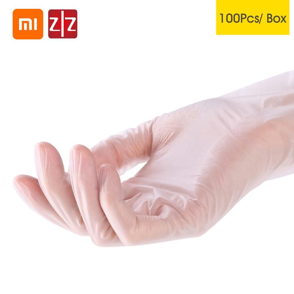 100Pcs/ Box   Disposable PVC Examination Gloves Medical Home Gloves Dental Examination Tattoo Food Electronic Factory Laboratory Gloves