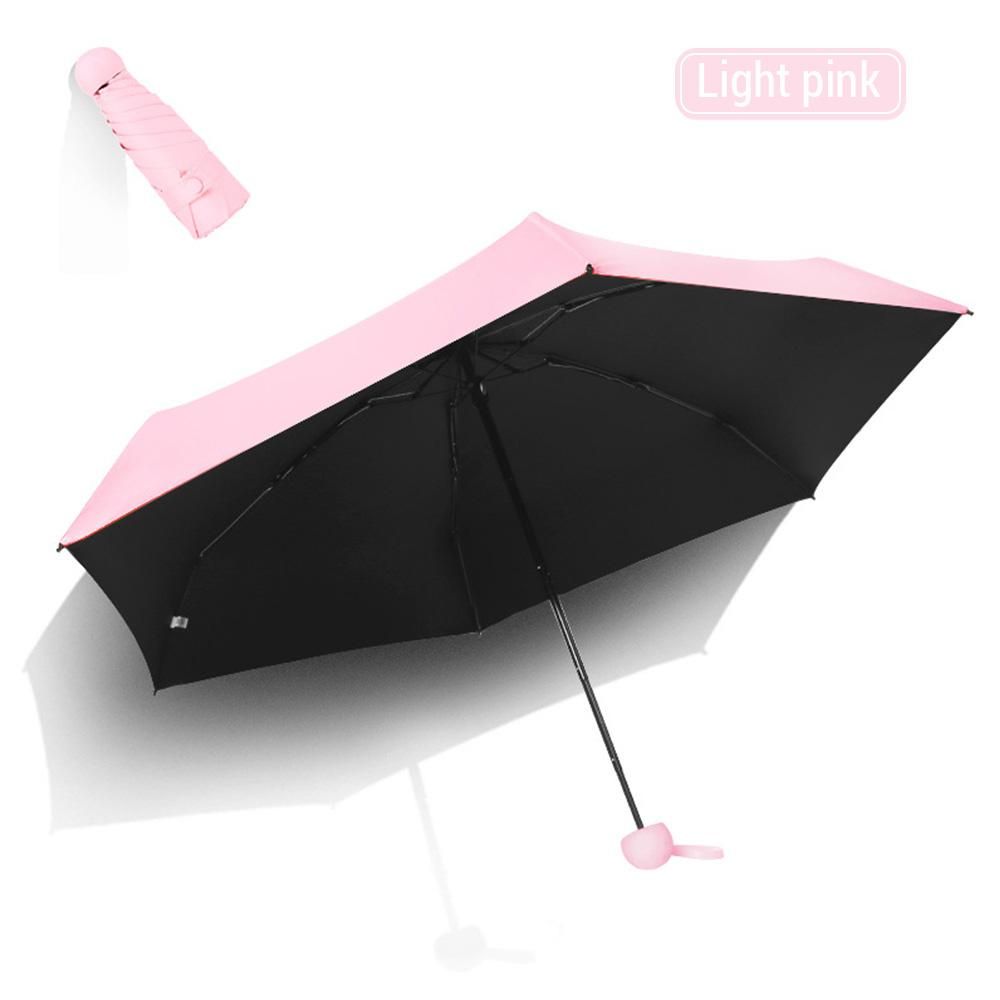 Travel Sun Umbrella Compact Five-Fold UPF 50+ Sun Protective Umbrella